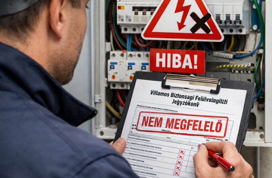 Villamos biztonsági felülvizsgálat nem megfelelő