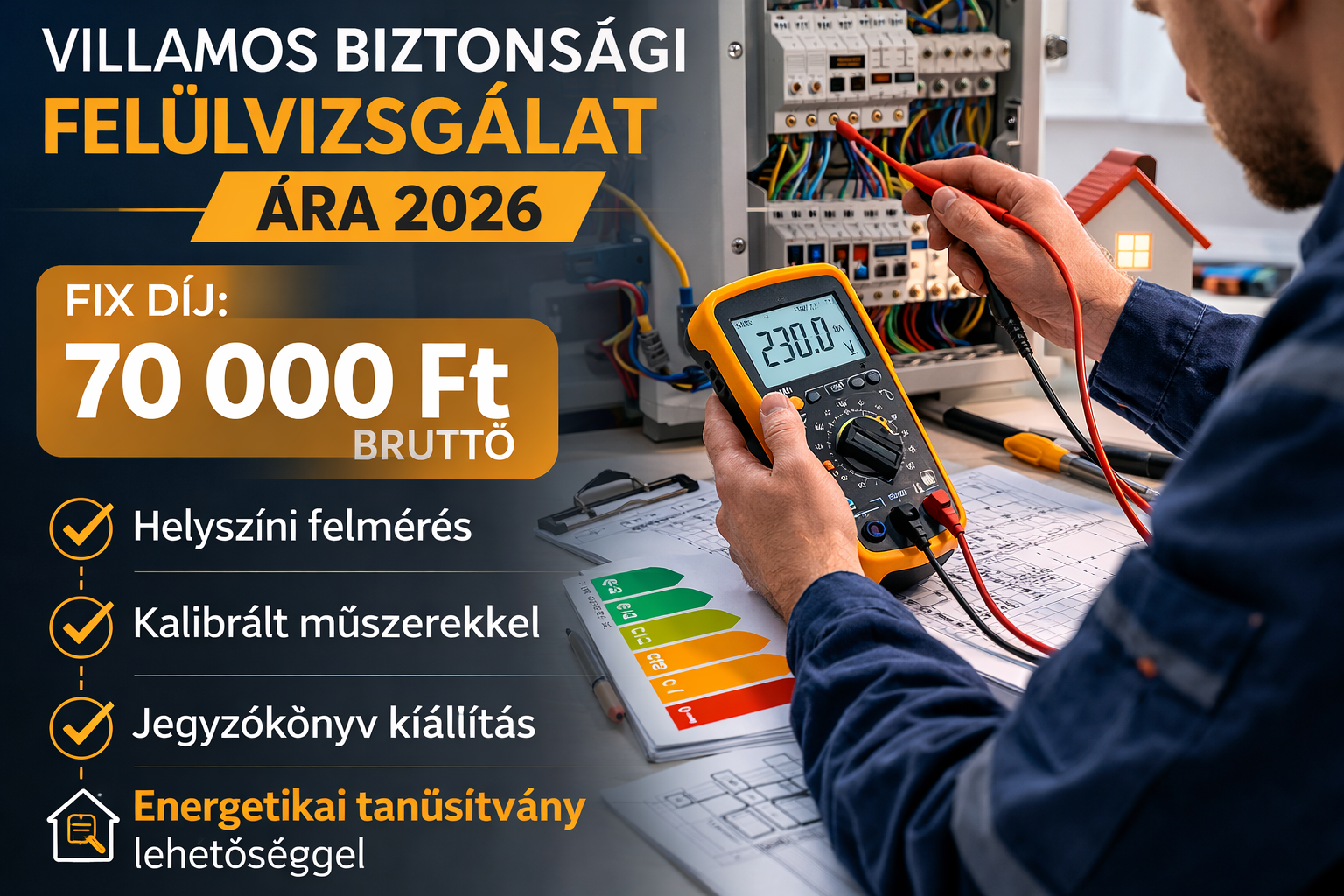 Villamos biztonsági felülvizsgálat ára 2026