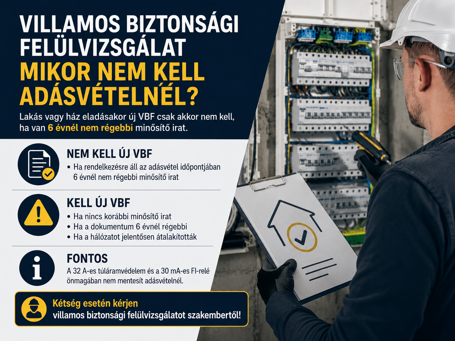 Villamos biztonsági felülvizsgálat mikor nem kell