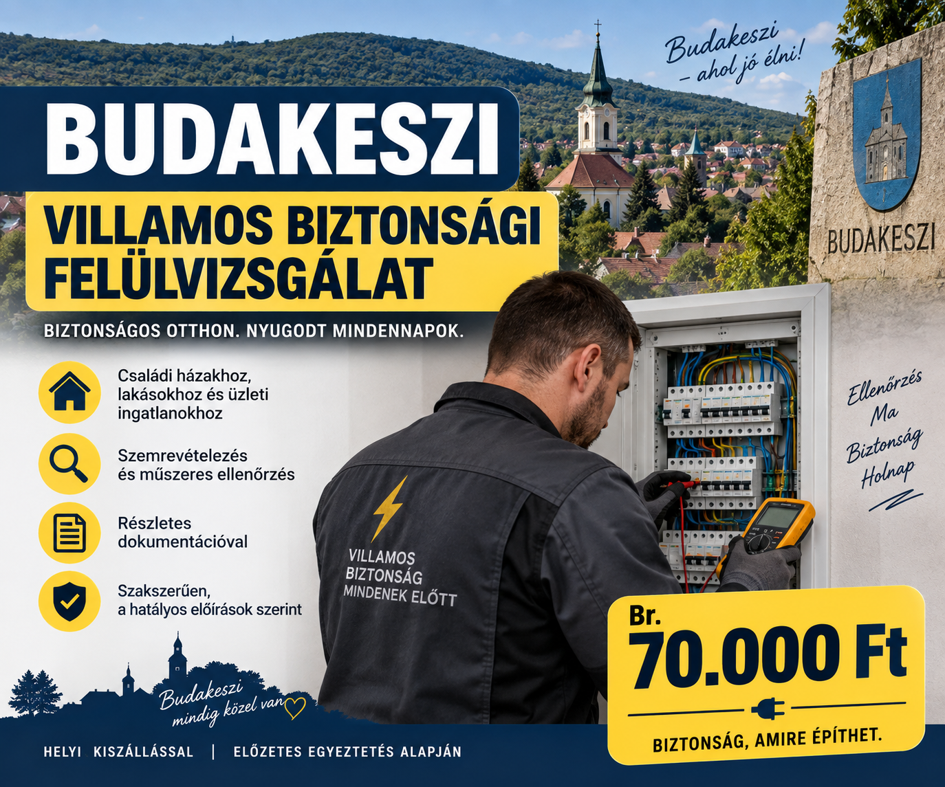 Villamos biztonsági felülvizsgálat - Budakeszi